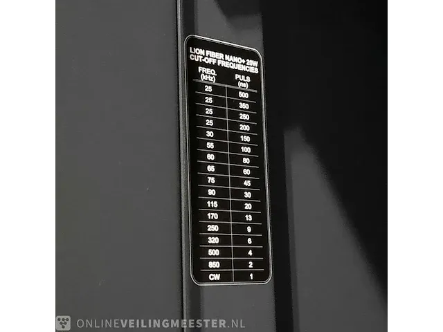 Laser grafeermachine lion lasers, lion fiber nano 20w, bouwjaar 2023 - afbeelding 8 van  20