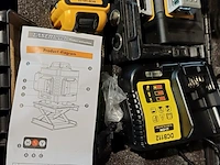 Laser level 12 lijns, sanderz, geel, 2025 - afbeelding 2 van  4