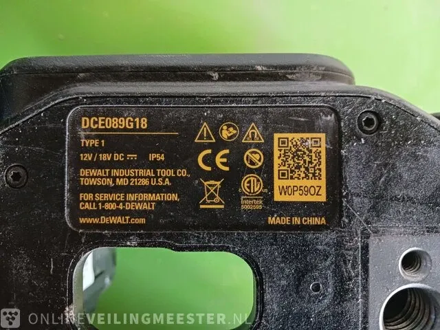 Laser waterpas dewalt, dce89g18 - afbeelding 8 van  10