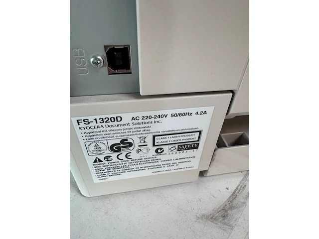 Laserprinter kyocera, ecosys fs-1320d - afbeelding 4 van  5