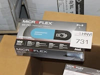 Latex handschoenen ergoform micoflex maat 8,5/9. vier pakken. - afbeelding 3 van  3