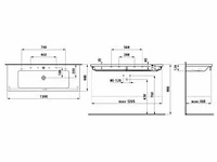 Laufen living square meubelwastafel - afbeelding 3 van  3
