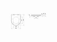 Laufen pro closetzitting antibacterieel met softclose en rvs scharnieren wit - afbeelding 2 van  3