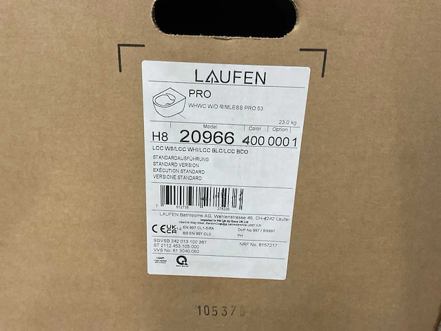 Laufen pro wandcloset diepspoel rimless - afbeelding 5 van  6