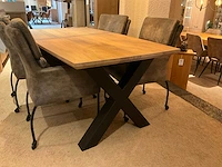 Laura eiken eetkamertafel - afbeelding 1 van  7