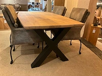 Laura eiken eetkamertafel - afbeelding 2 van  7