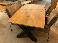 Laura eiken eetkamertafel - afbeelding 4 van  7