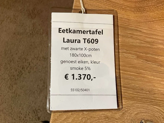 Laura eiken eetkamertafel - afbeelding 7 van  7