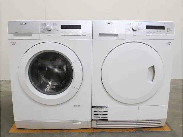 Lavamat exclusive protex wasmachine & aeg lavatherm protex droger - afbeelding 1 van  8