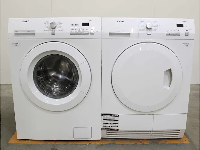 Lavamat exclusive protex wasmachine & aeg lavatherm protex droger - afbeelding 1 van  8