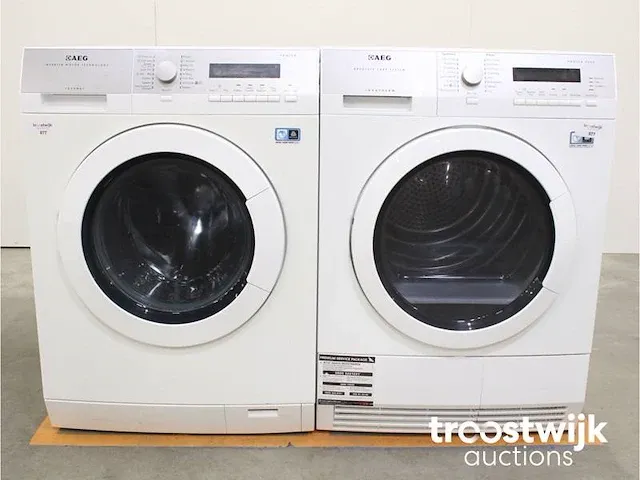 Lavamat inverter motor technology protex wasmachine & aeg lavatherm absolute care system protex plus droger - afbeelding 1 van  8