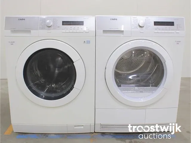 Lavamat protex exclusiv wasmachine & aeg lavatherm protex droger - afbeelding 1 van  8