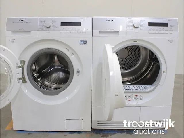 Lavamat protex inverter motor technology wasmachine & aeg lavatherm protex droger - afbeelding 2 van  8