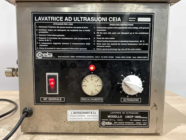 Lavatrice ad ultrasuoni ceia uscp 100s onderdelen reiniger ultrasound - afbeelding 4 van  5