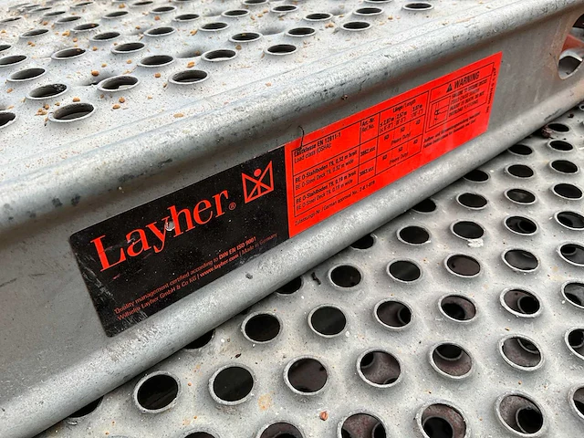 Layher allround - stalen vlonder buisoplegging - steigers (13x) - afbeelding 4 van  6