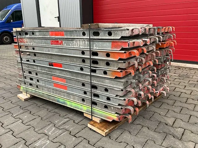 Layher allround - stalen vlonder buisoplegging 1,57 mtr - steigers (30x) - afbeelding 3 van  10
