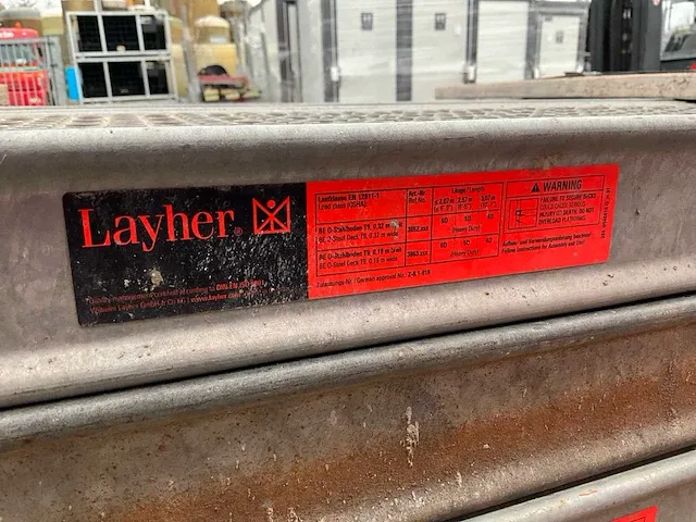 Layher allround - stalen vlonder buisoplegging 1,57 mtr - steigers (30x) - afbeelding 10 van  10
