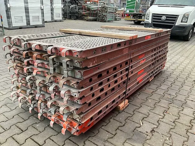 Layher allround - stalen vlonder buisoplegging 2,57 mtr - steigers (30x) - afbeelding 6 van  8