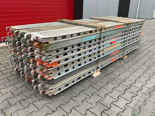 Layher allround - stalen vlonder buisoplegging 3,07 mtr - steigers (30x) - afbeelding 3 van  9