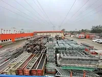 Layher / custer / dutch - allround - bouwsteigers - zeer grote partij stalen en aluminium steigermateriaal
