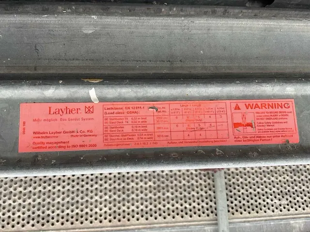 Layher steigervlonders (70x) - afbeelding 2 van  12