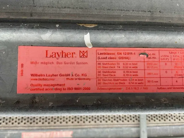 Layher steigervlonders (70x) - afbeelding 3 van  12