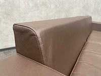 Layla by boss design - design sofa - bruin leder - afbeelding 10 van  12