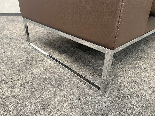 Layla by boss design - design sofa - bruin leder - afbeelding 5 van  12