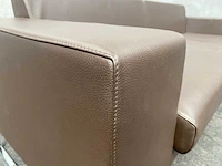 Layla by boss design - design sofa - bruin leder - afbeelding 8 van  12