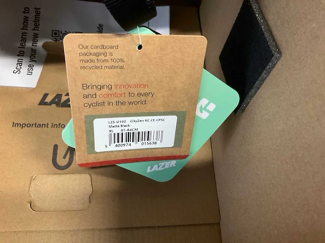 Lazer cityzen kineticore fietshelm maat xl - afbeelding 4 van  4
