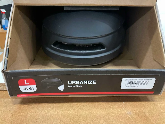 Lazer urbanize fietshelm met verlichting achter maat l - afbeelding 6 van  6