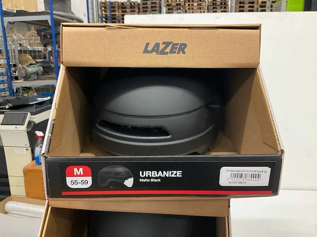 Lazer urbanize fietshelm met verlichting achter maat s - afbeelding 6 van  6