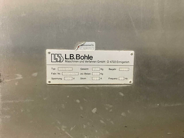 Lb bohle gma 600 high-shear granulator - afbeelding 13 van  21