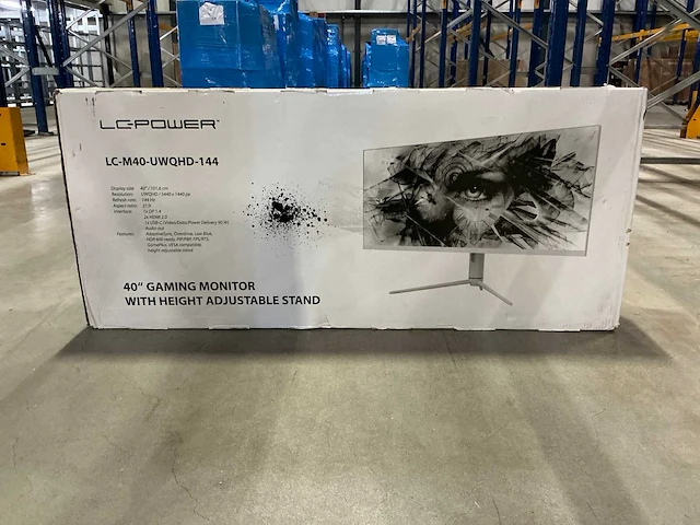Lc-power lc-m40-uwqhd-144 40’’ gaming monitor - afbeelding 1 van  3