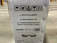 Lc-power lc-m40-uwqhd-144 40’’ gaming monitor - afbeelding 3 van  3