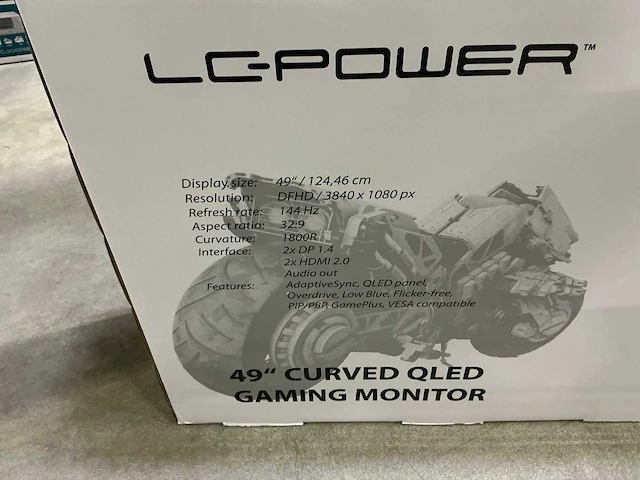 Lc-power lc-m49-dfhd-144-c-q 49’’ curved gaming monitor - afbeelding 3 van  4