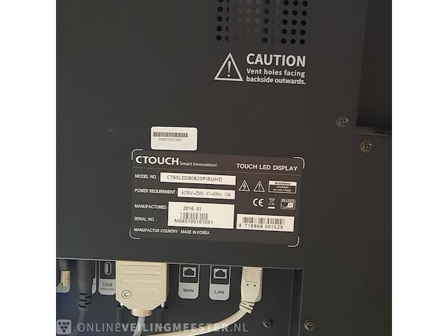 Lcd monitor met standaard ctouch,, ct65led80b20piruhd - afbeelding 3 van  13