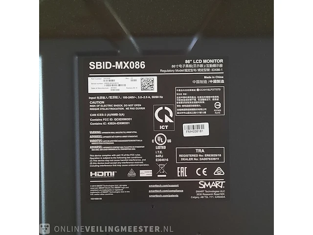 Lcd monitor op standaard smart, sbid-mx086 - afbeelding 4 van  14