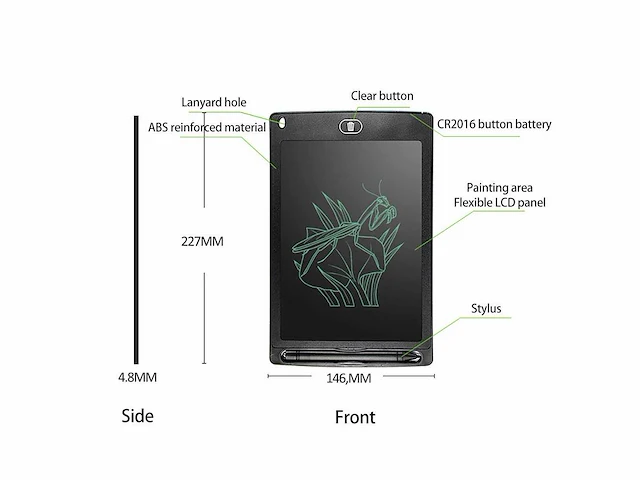 Lcd tekentablet 8.5” (100x) - afbeelding 6 van  8
