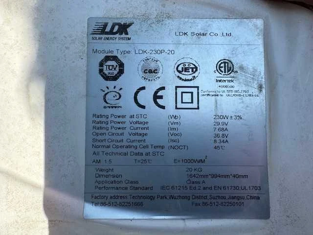 Ldk - 230p-20 - zonnepaneel (15x) - afbeelding 3 van  3