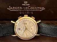 Le coultre polshorloge le coultre, triple date chrono polshorloge , bouwjaar midden jaren 40