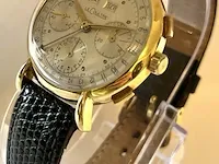 Le coultre polshorloge le coultre, triple date chrono polshorloge , bouwjaar midden jaren 40 - afbeelding 2 van  6