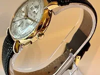 Le coultre polshorloge le coultre, triple date chrono polshorloge , bouwjaar midden jaren 40 - afbeelding 3 van  6