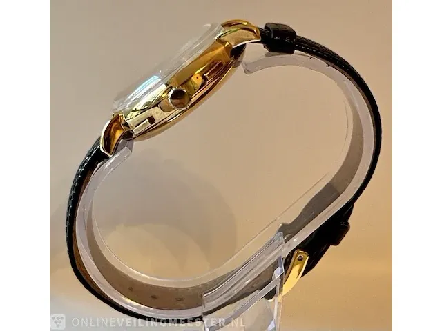Le coultre polshorloge le coultre, triple date chrono polshorloge , bouwjaar midden jaren 40 - afbeelding 4 van  6
