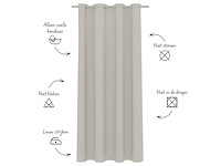 Le noir &blanc kant en klaar gordijn half transparant structuur brinta (kleurnr. 1223) 140x270 cm - afbeelding 2 van  3