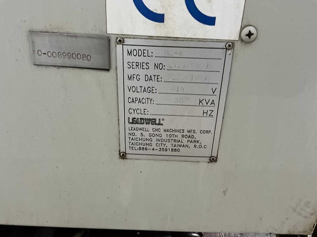 Leadwell - vmc40 - cnc-milling machine - 1997 - afbeelding 6 van  14
