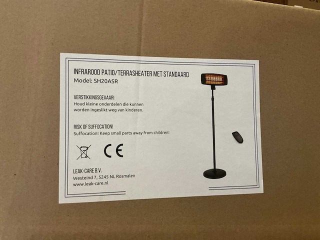 Leak-care sh20asr terrasverwarming met standaard (12x) - afbeelding 3 van  3