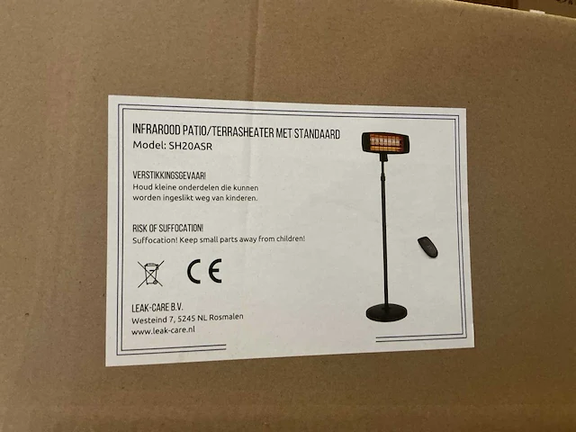 Leak-care sh20asr terrasverwarming met standaard (4x) - afbeelding 3 van  3