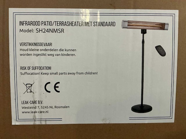 Leak-care sh24nmsr terrasverwarming met standaard (18x) - afbeelding 2 van  3