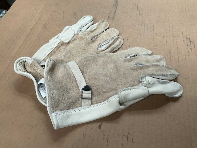 Leather gloves pair (2x) - afbeelding 1 van  3